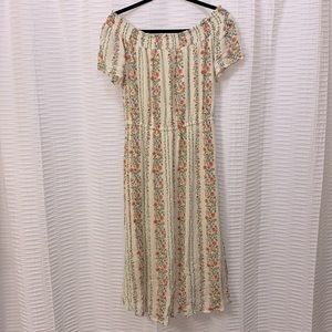 Off the shoulder midi dress